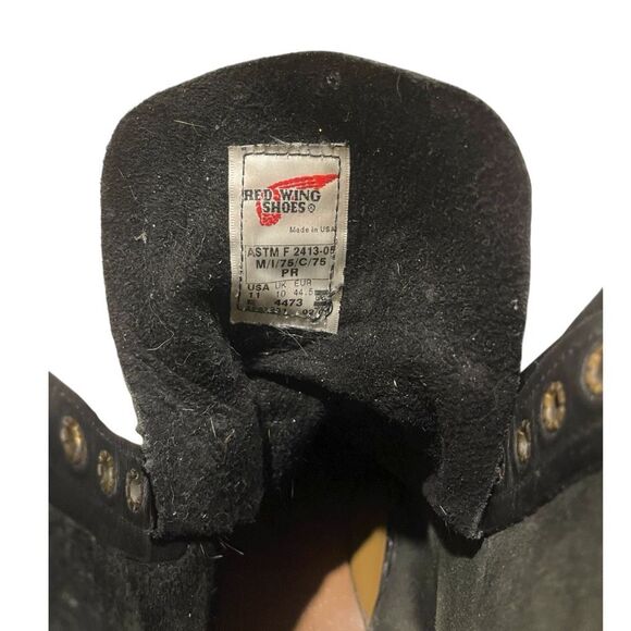 Redwing 4473 Rare Logger Firefighter Black Work Boots Size 11 - Picture 5 of 7